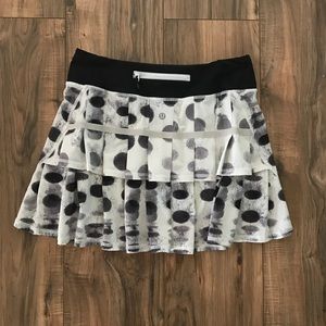 Lululemon Run Pace Setter Skirt Seaside Dot Flaw 4